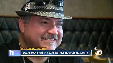 Local man shot in Vegas details horror, humanity
