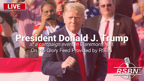 President Trump speaks at a campaign event in Claremont, N.H