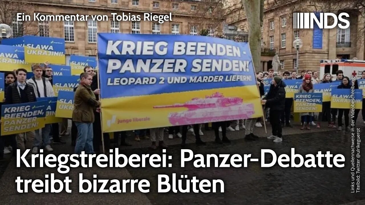 Kriegstreiberei: Panzer-Debatte treibt bizarre Blüten | Tobias Riegel | NDS-Podcast