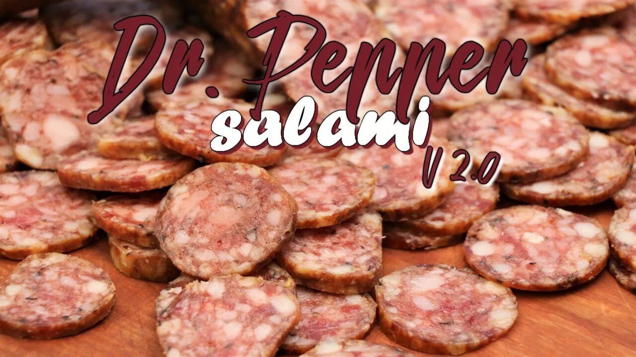 Dr. Pepper Salami V. 2.0 (Sweet & Spicy Salami)