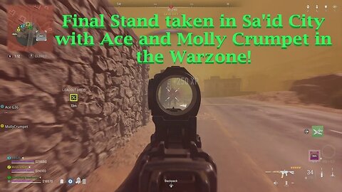 Our Final Stand is taken in Sa'id City with Ace and Molly Crumpet in the Warzone