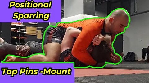 BJJ Positional Sparring: Top Pin Mount attacks with Salakh