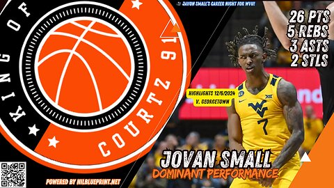 🎥 Javon Small’s Career Night for WVU!