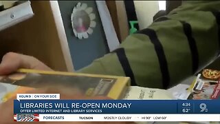Libraries in Pima County set to open on Monday