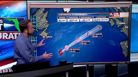 Subtropical Storm Ernesto | Tracking the Tropics