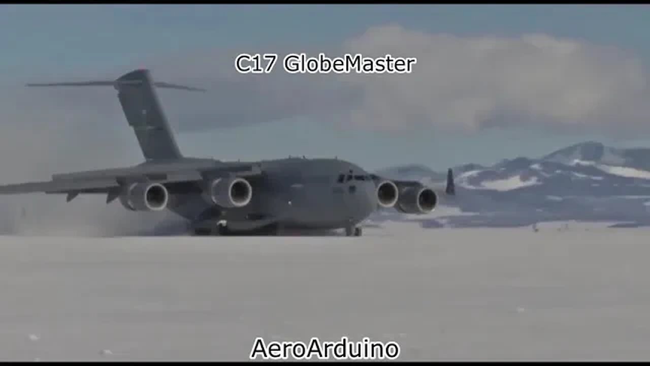 Massive #C17 Moves On Hot Desert And Icy South Pole #Aviation #Fly #AeroArduino