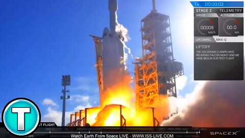 SpaceX Falcon Heavy Launch in 3 Minutes