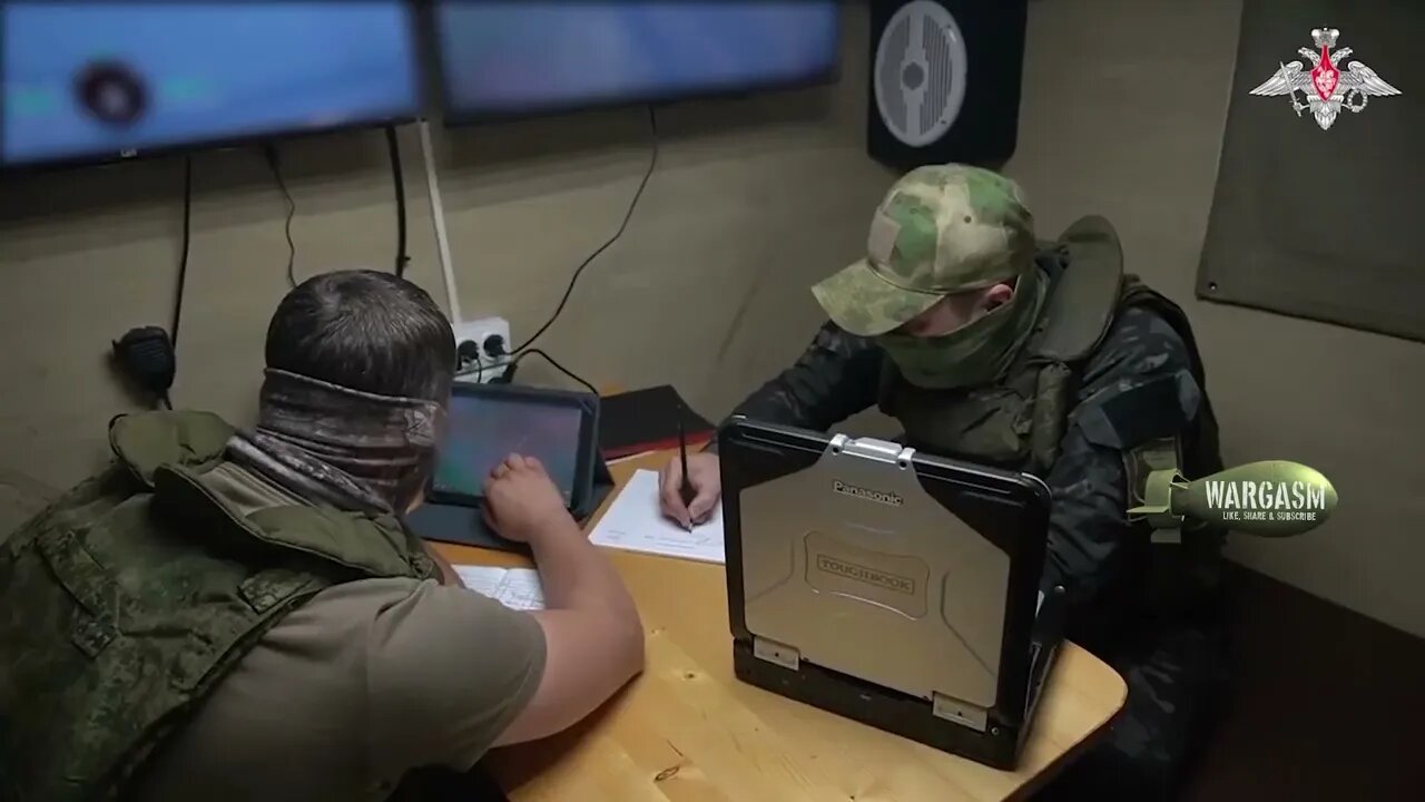 Combat work of Russia's artillery division’s mobile command post