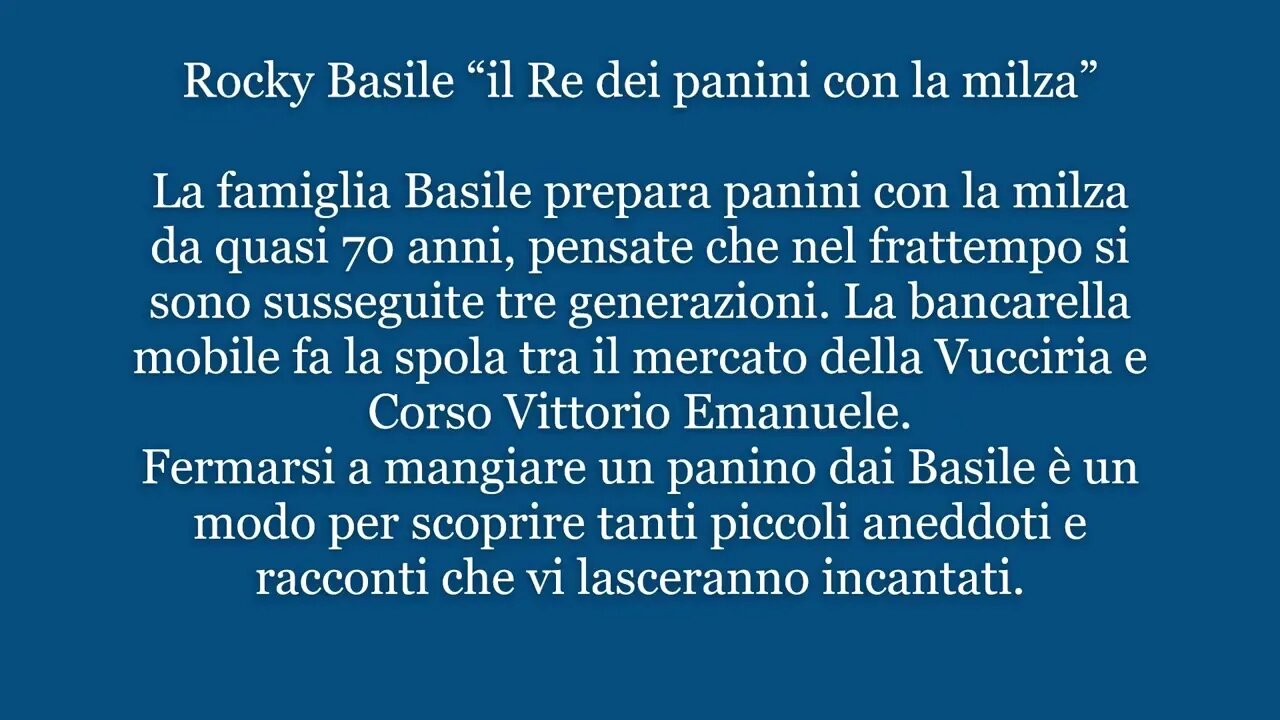 il Re dei panini con la milza di palermo