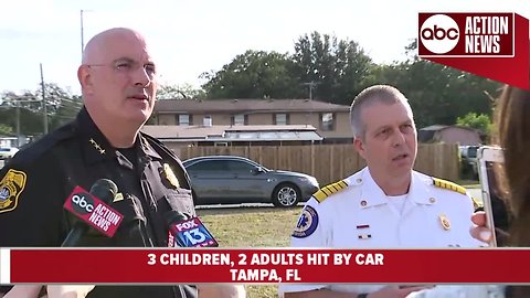 TPD Chief provides update after 3 children, 2 adults hit by car