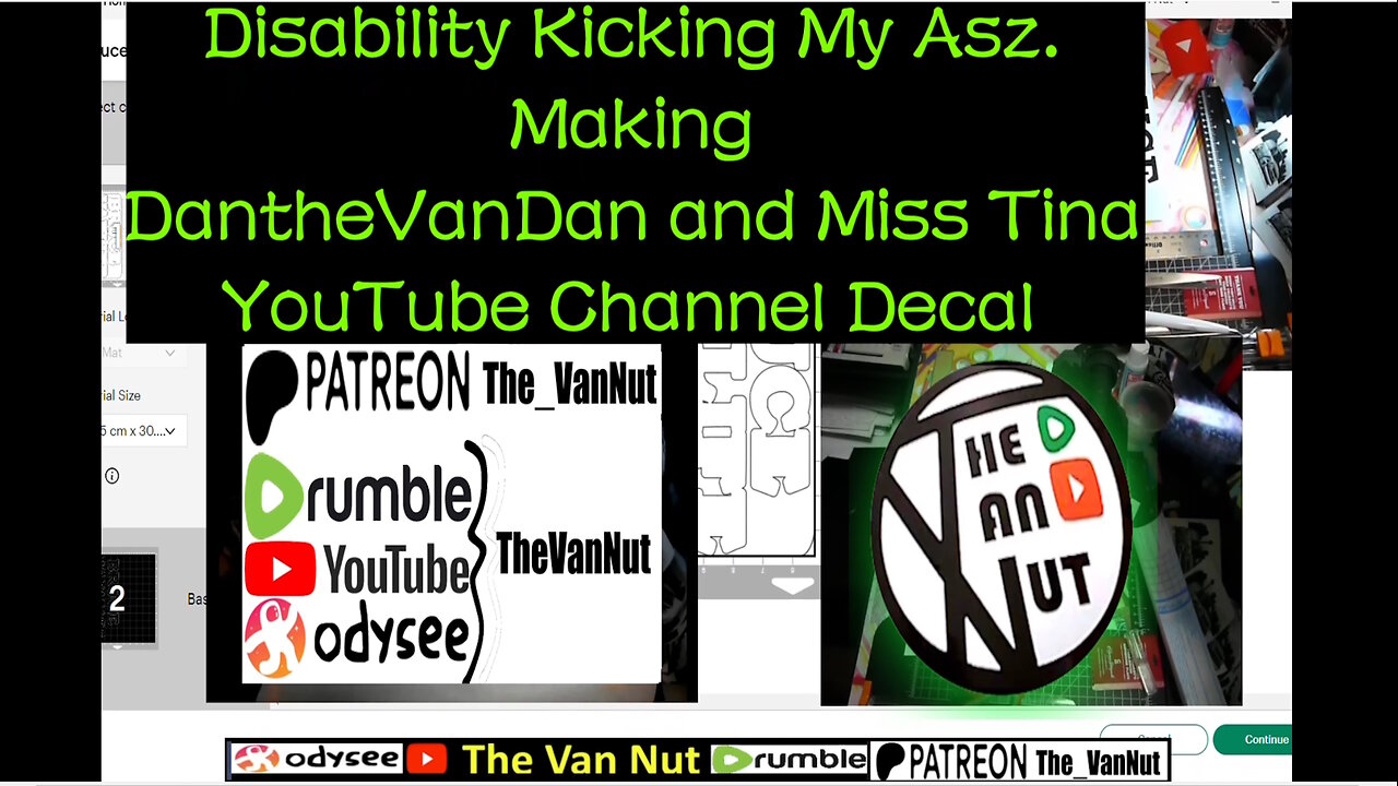 Making @DantheVanDan and Miss Tina YouTube Decal @TheVanNut