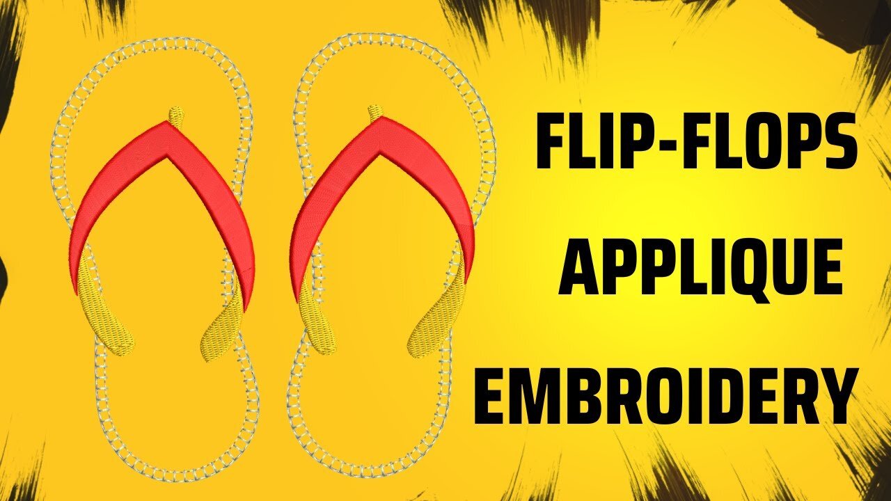 Embroidery Made Easy: Flipflop Applique Design Tutorial