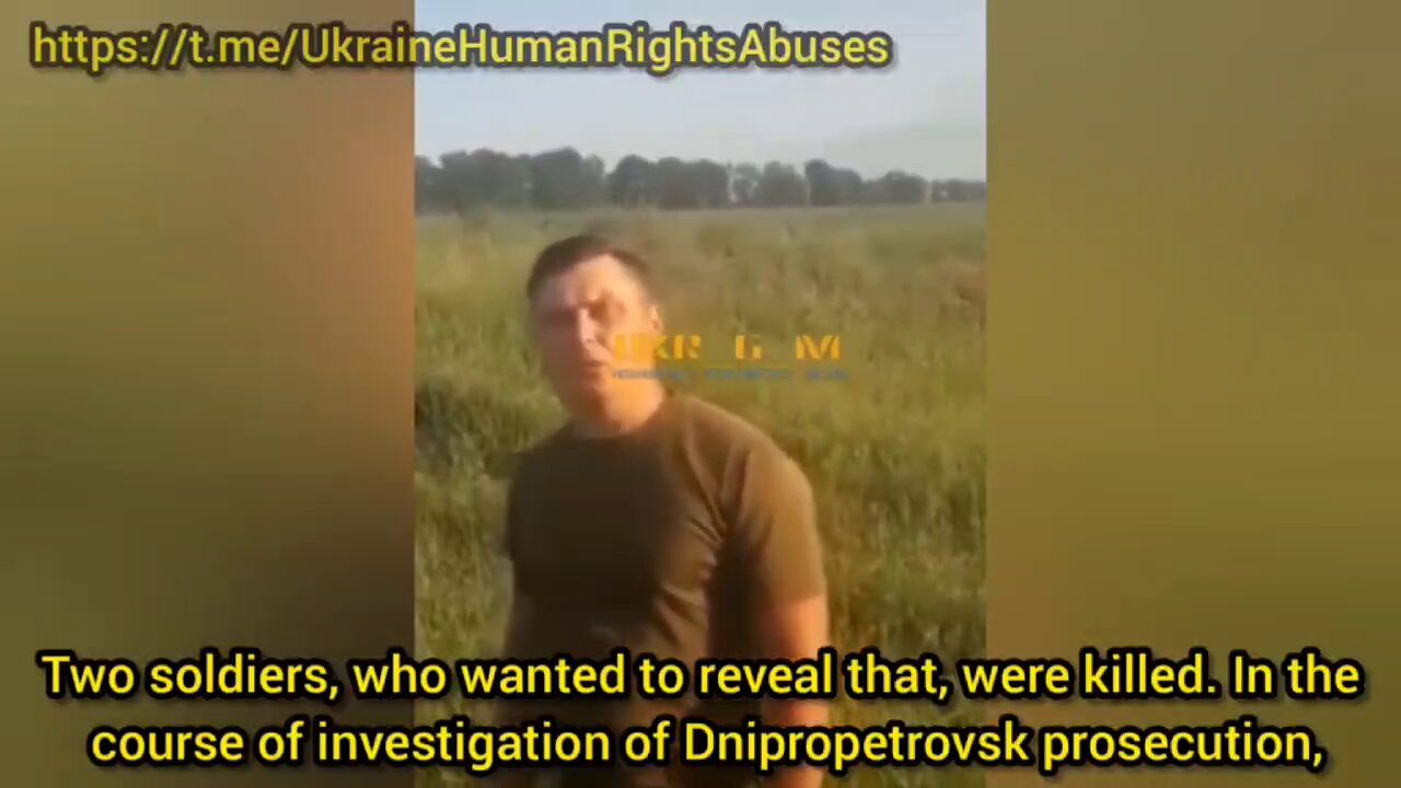 Ukrainian soldier speaks out about criminal behavior of his command