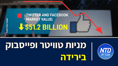 מניות טוויטר ופייסבוק בירידה
