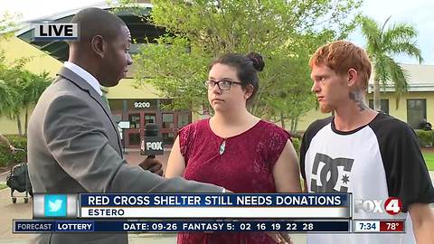 Red Cross shelter still needs donations