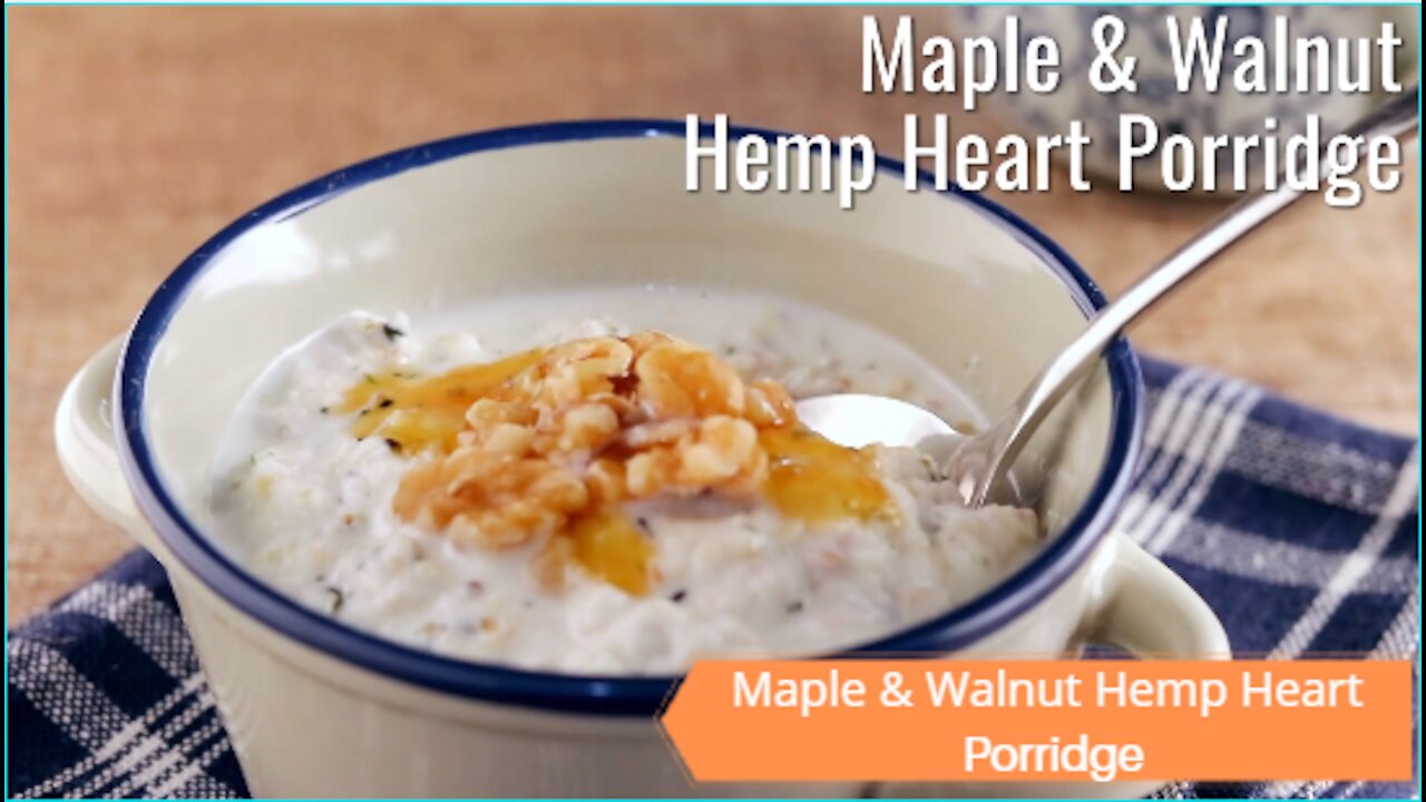 Keto Maple & Walnut Hemp Heart Porridge Recipe #Keto #Recipes