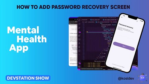 How to add PASSWORD RECOVERY SCREEN | flutter app shorts | flutter tutorial