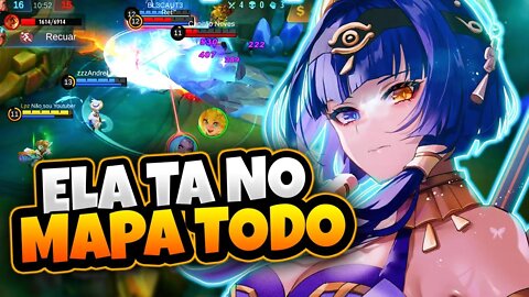 ELA VIROU UM HACK MAP! TÁ NO MAPA TODO | MOBILE LEGENDS