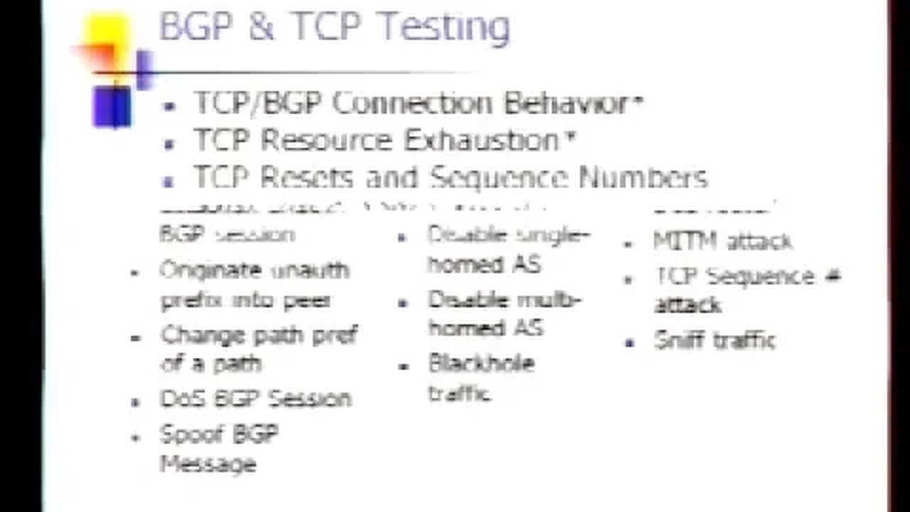 BGP Vulnerability Testing Separating Fact from FUD