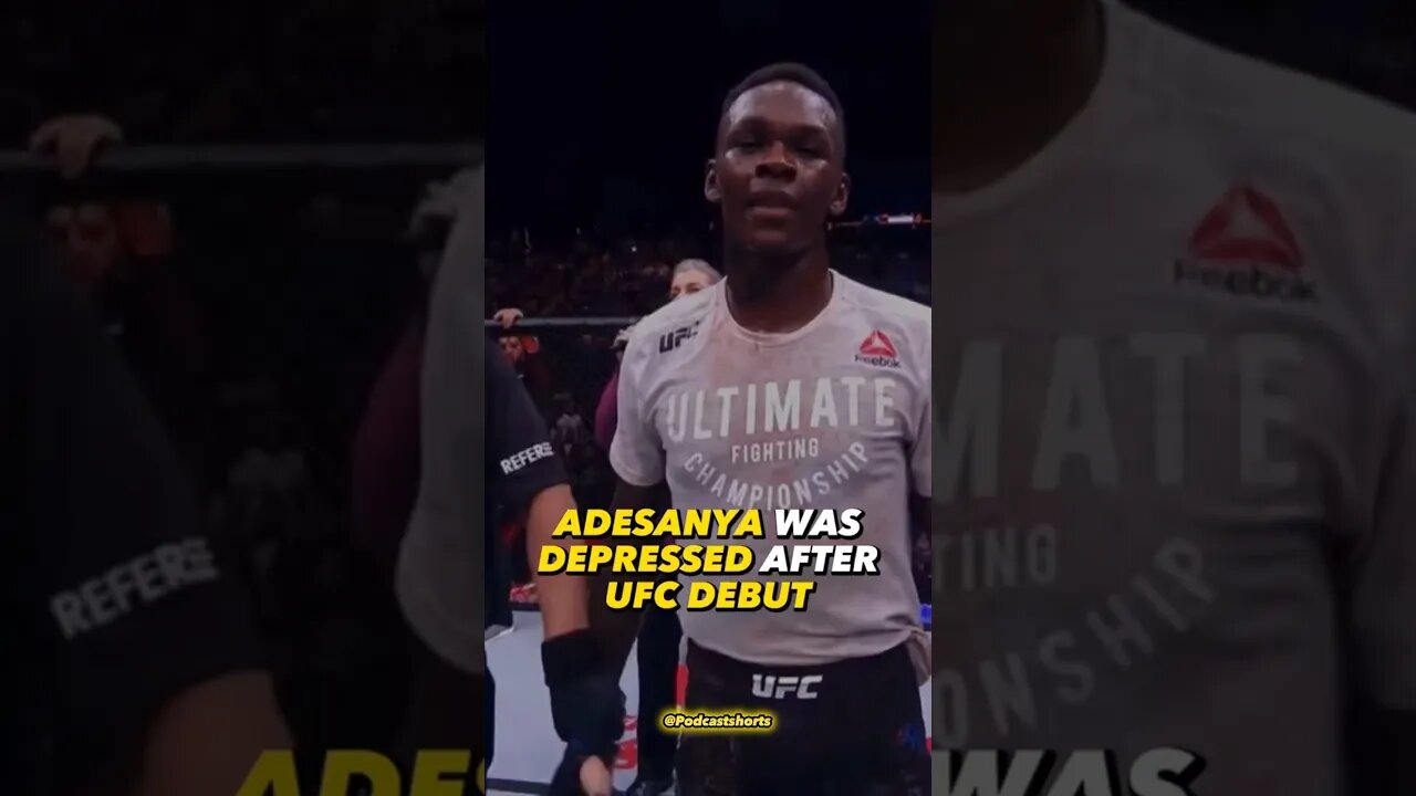 Israel Adesanya was Depressed after UFC Debute | #shorts #ufc #jre #mma