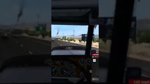 I hit 144 MPH in American Trucking simulator 😊🤯 shes fast 💨