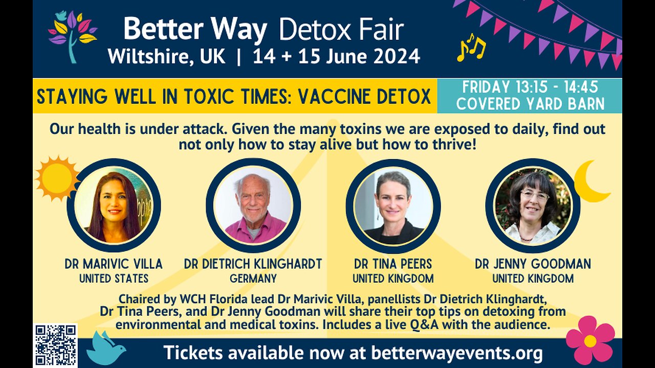 Staying Well in Toxic Times - Vaccine Detox, World Council for Health Detox and Wellbeing Fair Video