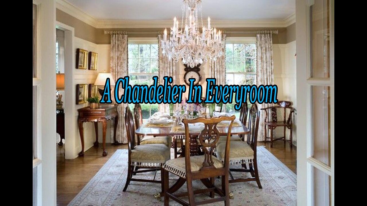 The glamour and sheer exuberance of a chandelier can transform a space.