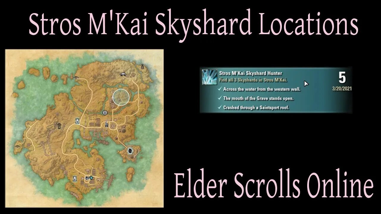 Stros M'Kai Skyshard Locations [Elder Scrolls Online] ESO