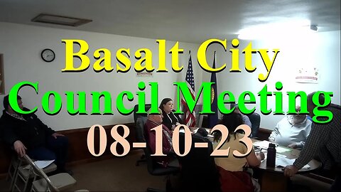 No. 1028 – Basalt City Council Meeting 08 10 23