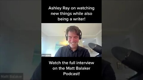 Writer and Podcast host Ashley Ray on creating new content #shorts