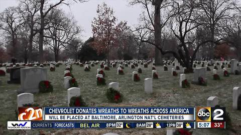 Chevrolet supporting Wreaths Across America