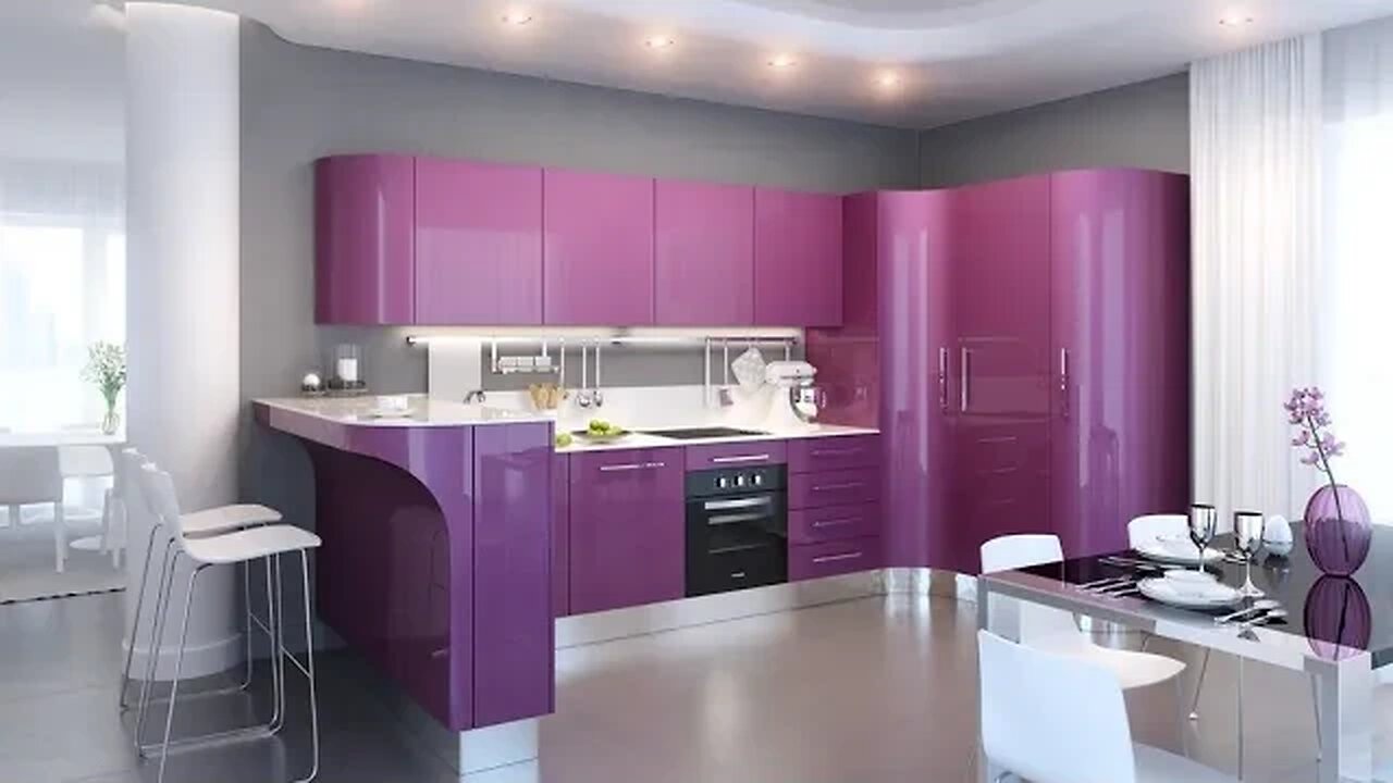 Glossy kitchen design 2021 - Acrylic Kitchen Cabinet Design