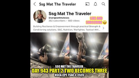 Day 943 Part-2: Two Becomes Three (Strength-Skill Practice)