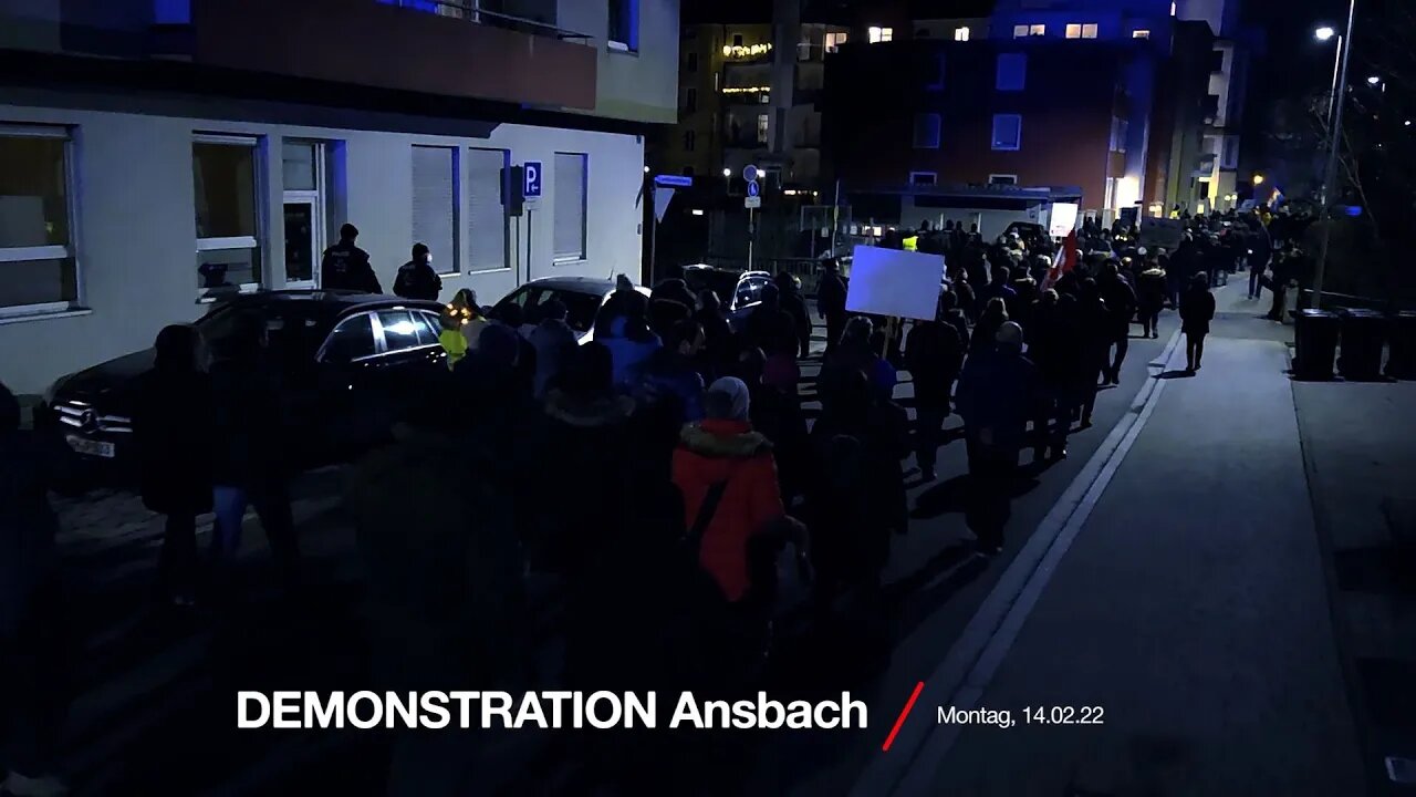 Montagsdemo Ansbach 14.02.2022