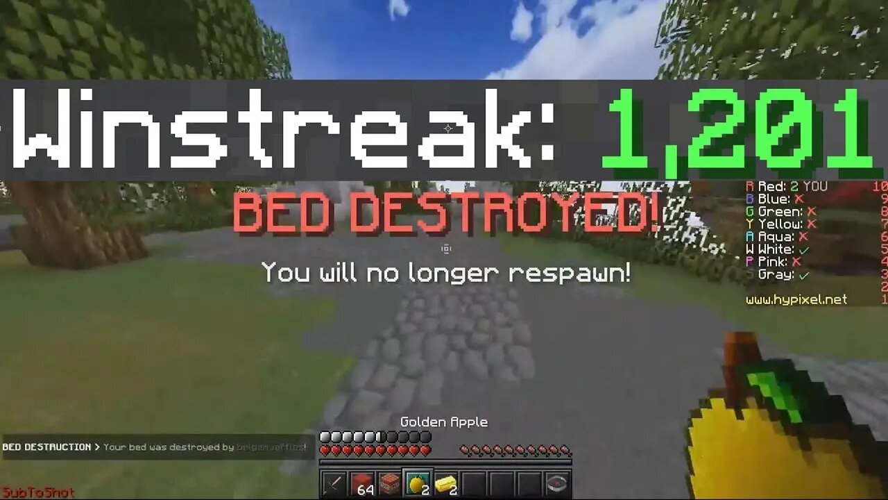 TÁ DOIDO???? PEGAMOS 18 WINSTREAK EM LIVE! - KOTCKA AO VIVO BEDWARS MINECRAFT