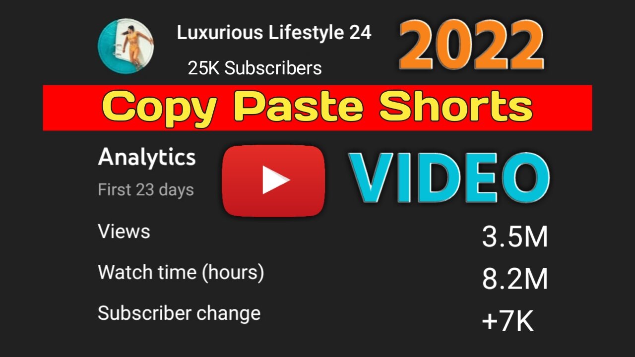 Copy Paste Short Videos | Subscribe And Views Kaise Badhaye | Luxurious Lifestyle 24 | 2022
