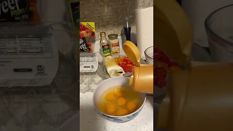 Carmel macchiato scrambled eggs.