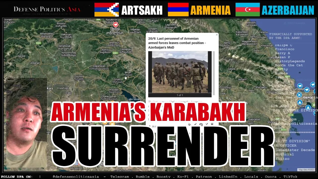 REP. OF ARTSAKH (KARABAKH) SURRENDERS!!! Azerbaijan's military operation crushed the Armenian forces