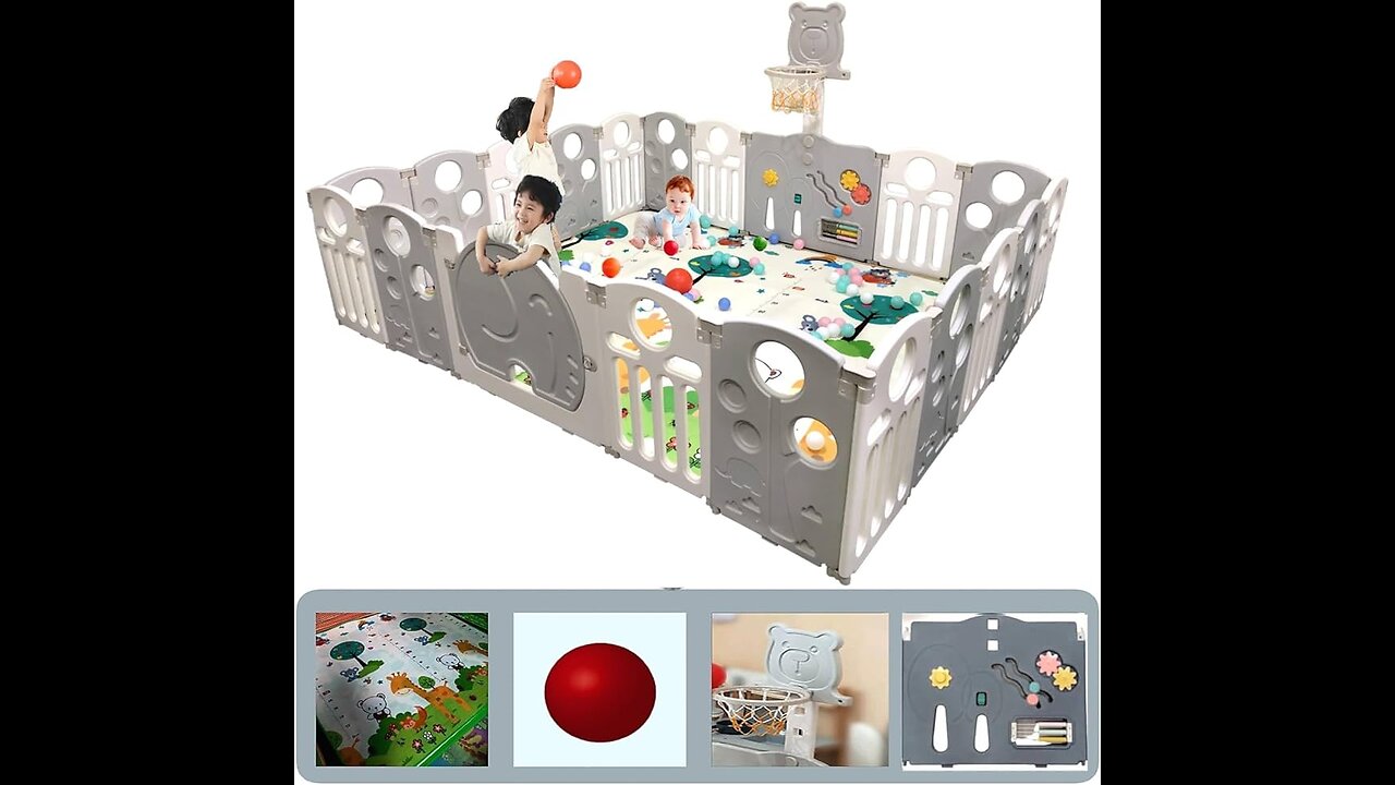 Foldable Playpen for Babies Kids Play Yard, Kids Gadget