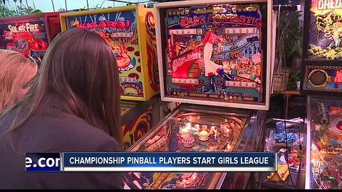 Lady pinball players start girls league, compete in championship