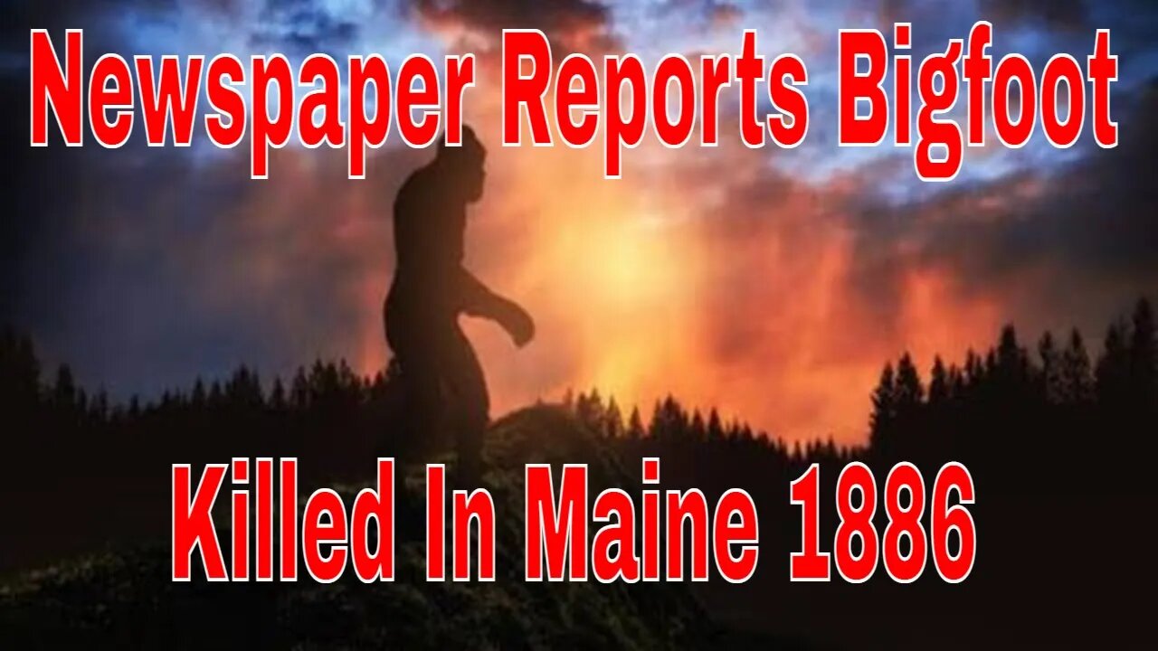 Newspaper Reports Bigfoot in Maine Killed In 1886