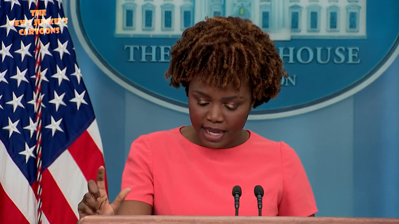 Press Sec on recession: "We're dealing with a transition, right?.. we're dealing with a-ah a-ah..."