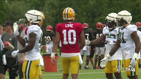 Joint practice between Bengals and Packers