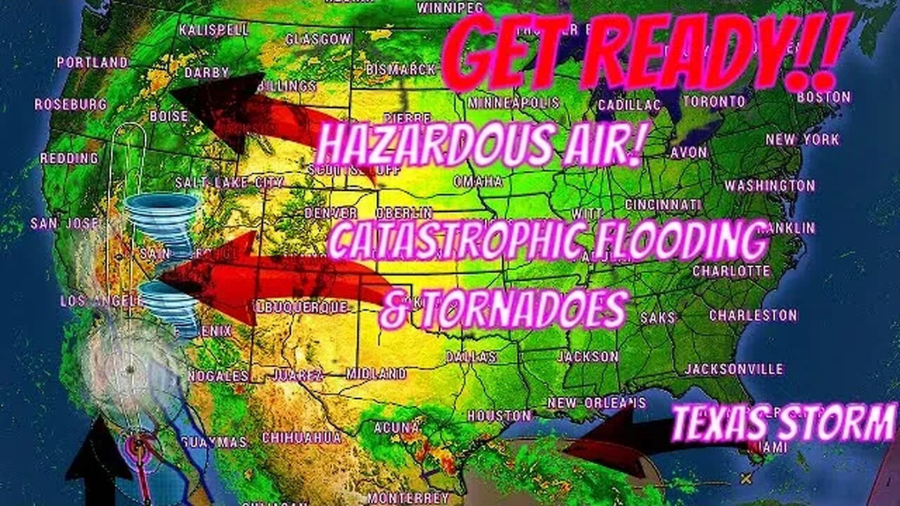 Storm Hilary Coming! Catastrophic Flooding, Tornadoes, Hazardous Air & More.. - The WeatherMan Plus