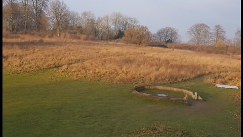 Shout out to a dude . At Danebury hill. And iron age fort uk