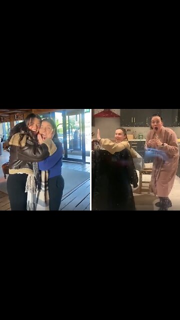 Surprising friends & family for Christmas after being away for over an hour