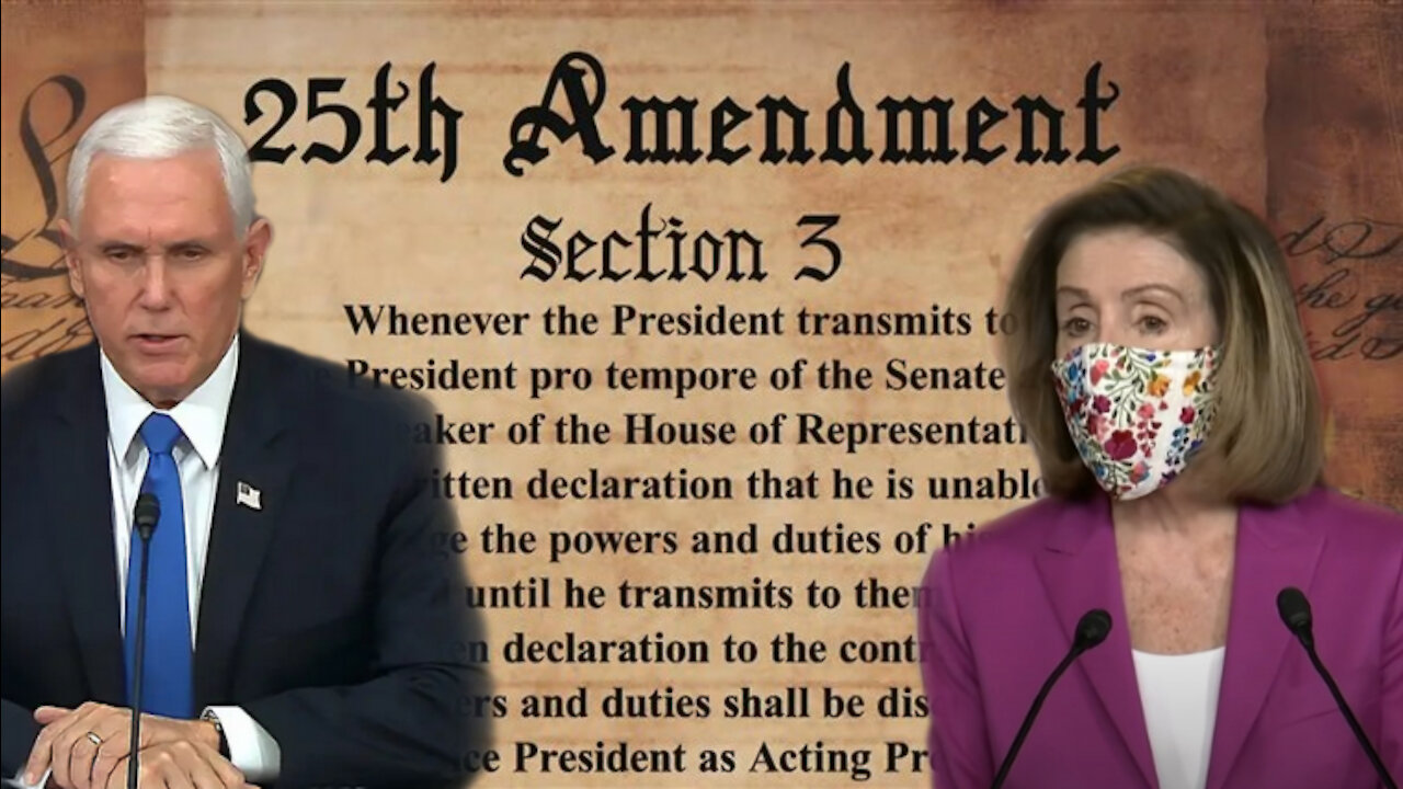 Pelosi Blackballs Pence: Invoke The 25th Amendment Or We'll Impeach!