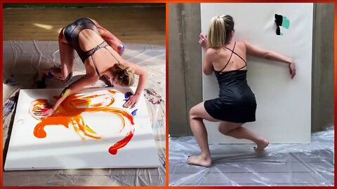 A Girl Who Paints With Her Body Must Watch