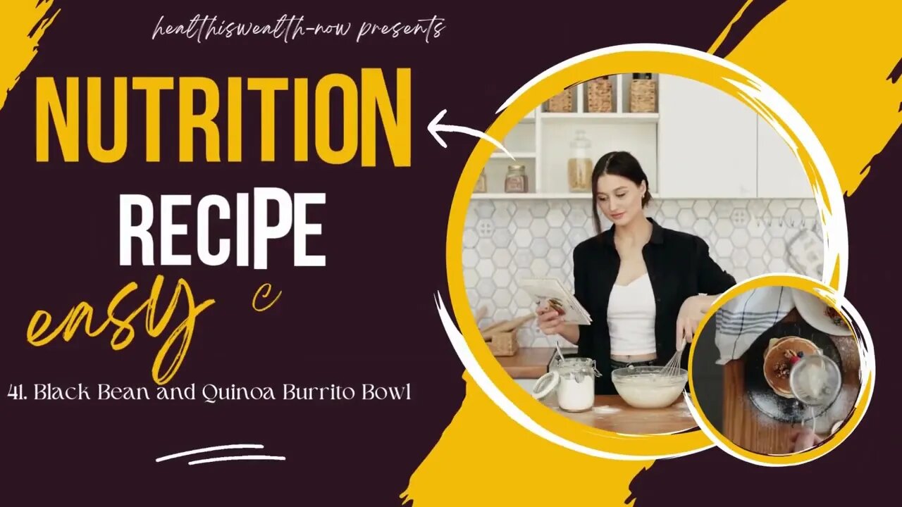 Healthy and Nutrition Recipe I Black Bean and Quinoa Burrito Bowl #food #health #healthy #viral