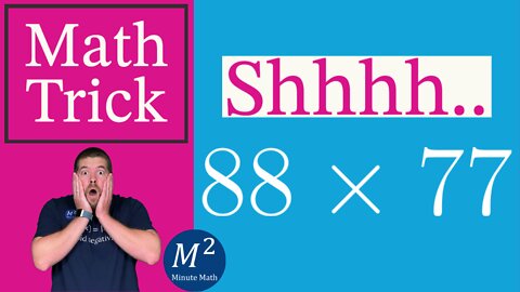 Multiply The Way Your Teachers DON'T Want You to Know About! Minute Math Tricks - Part 55 #shorts